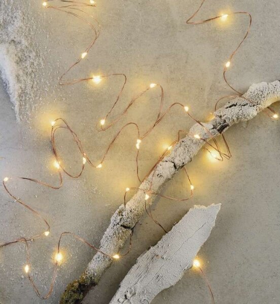 Ghirlandă LED pentru exterior, 40 LED / 9 m, IP44, alb cald