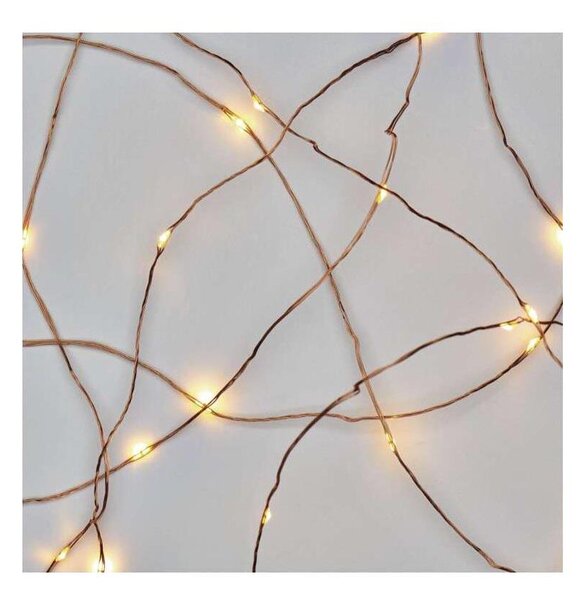 Ghirlandă LED pentru exterior, 40 LED / 9 m, IP44, alb cald