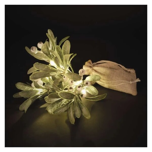 Decorațiune LED de Crăciun, 14 LED-uri, alimentare 2x AA