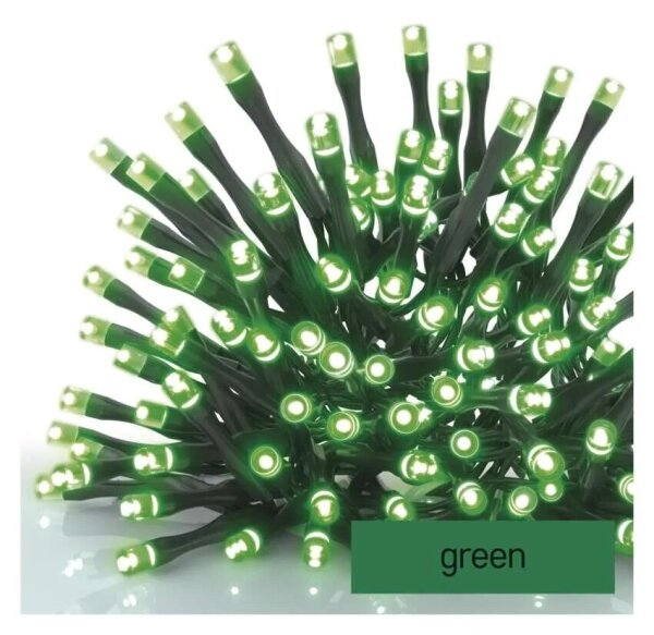 Instalație LED de Crăciun de exterior 100xLED/10m IP44 verde