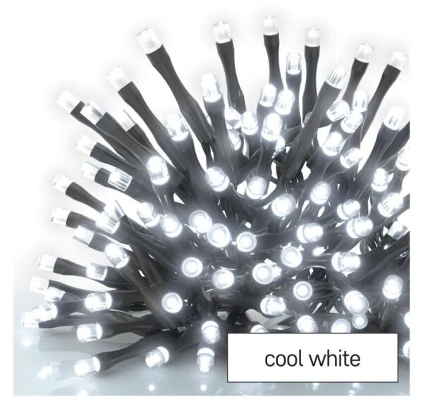 Ghirlandă LED pentru exterior, 100 LED, 2,5 x 0,9 m, IP44, alb rece