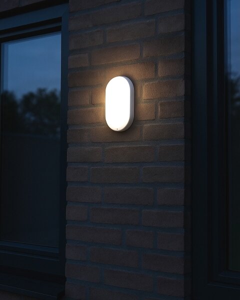 Plafonieră LED de exterior, 8W, 230V, 4200K, IP64, alb