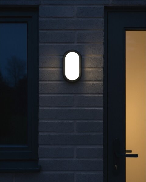 Plafonieră LED de exterior, 8W, 230V, 4200K, IP64, neagră