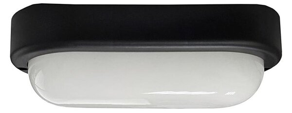 Plafonieră LED de exterior, 8W, 230V, 4200K, IP64, neagră