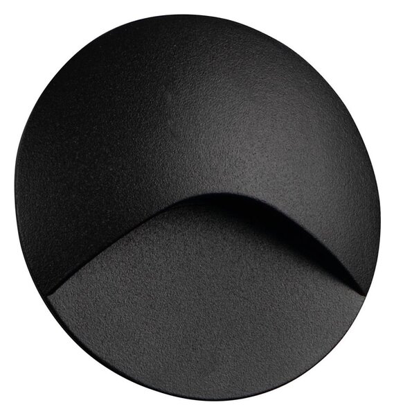 Kanlux 39121 - Aplica LED EXIN pentru scări, LED/2,5W/230V, 3000K, IP65, negru, rotund