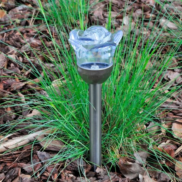 LED RGB lampă solară ROSE LED/1,2V 100 mAh IP44