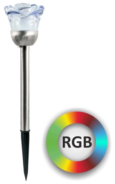 LED RGB lampă solară ROSE LED/1,2V 100 mAh IP44