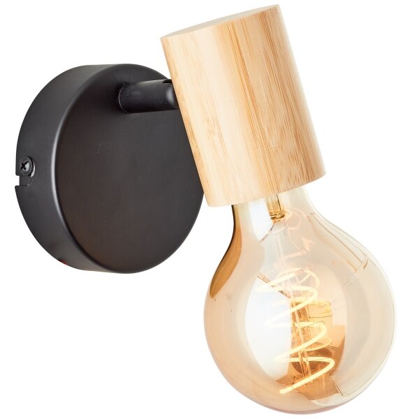 Brilliant - Aplica spot de perete KERRY 1xE27/40W/230V bambus