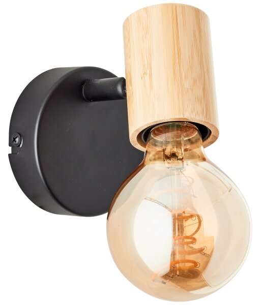 Brilliant - Aplica spot de perete KERRY 1xE27/40W/230V bambus