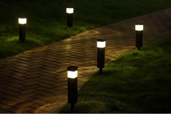 Lampă solară LED MARTIN, 1,2 V, 150 mAh, IP44, neagră
