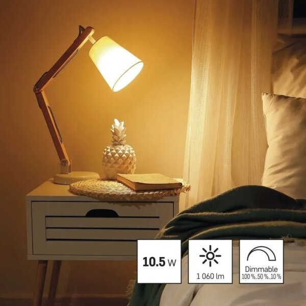 Bec LED dimabil A60 E27/10,5W/230V 2700K