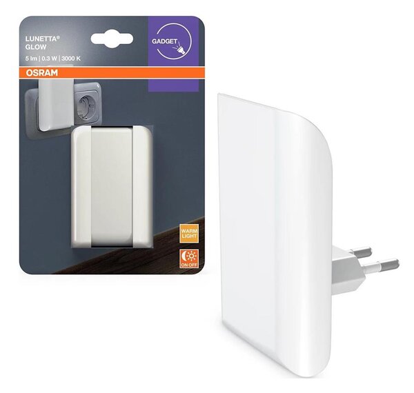 Osram - Lumină de veghe LED LUNETTA cu senzor de amurg, 0,3 W, 230 V