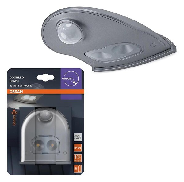 Osram - Aplică de exterior LED cu senzor DOORLED LED/0,5W/3xAA IP54