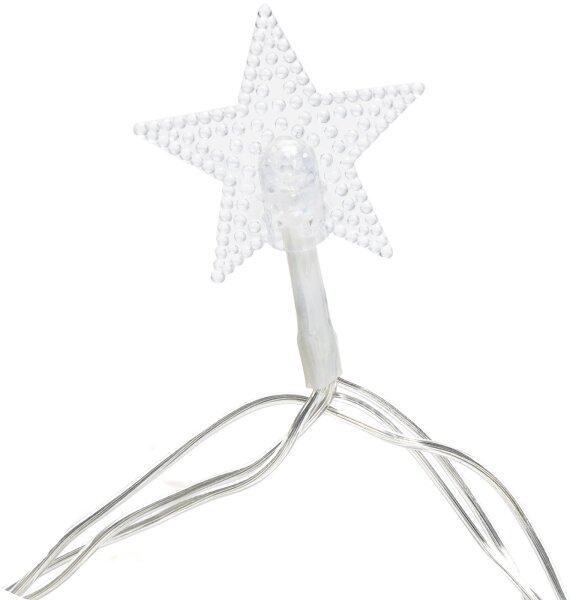 Aigostar - Ghirlandă LED pentru exterior, 50 LED, 8 funcții, alimentare 3xAA, 5 m, IP44, alb rece