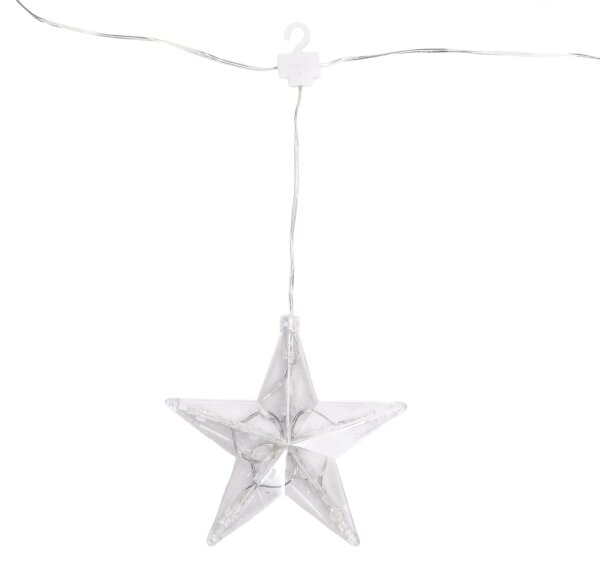 Aigostar - Ghirlandă LED pentru exterior 70xLED/230V 1,2x1m IP44 alb rece steluțe