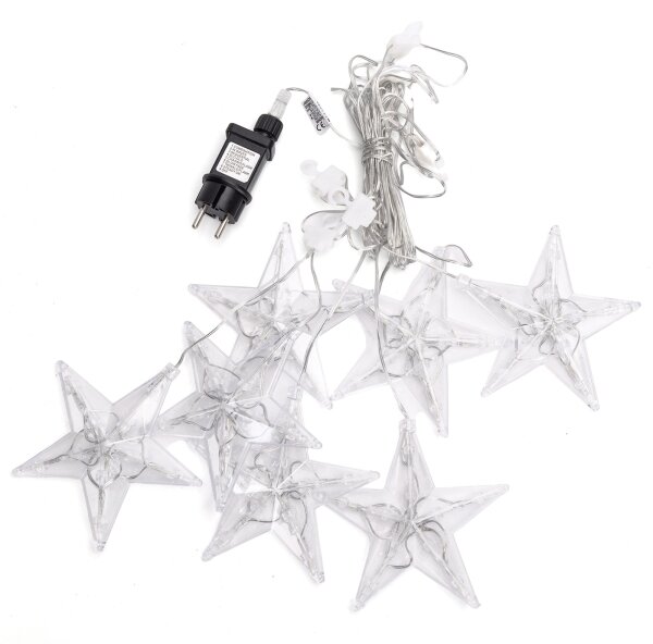 Aigostar - Ghirlandă LED pentru exterior 70xLED/230V 1,2x1m IP44 alb rece steluțe