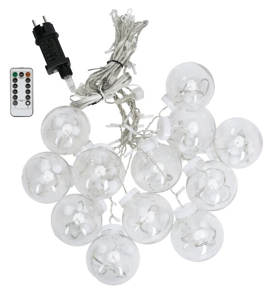 Aigostar - Ghirlandă LED de Crăciun pentru exterior 120xLED/6W/230V/8 funcții 3x0,6m IP44 alb rece + telecomandă