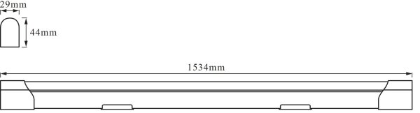 Osram - Corp LED pentru montaj sub dulap BATTEN 24W/230V 153,4 cm