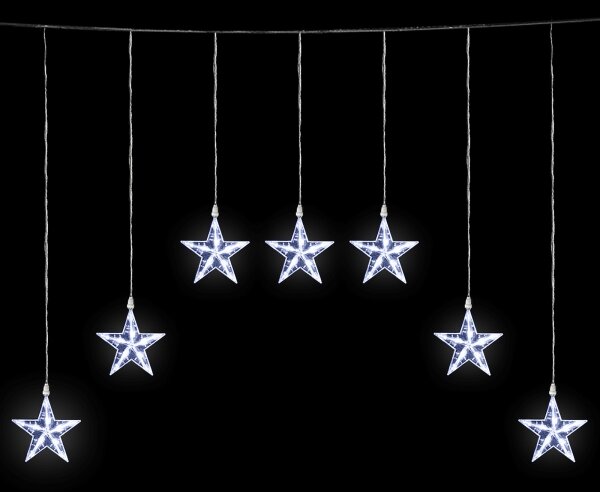 Aigostar - Ghirlandă LED pentru exterior 70xLED/230V 1,2x1m IP44 alb rece steluțe