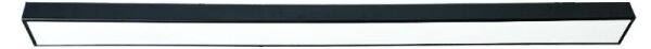 Plafonieră LED/32W/230V 4000K 120x7 cm negru