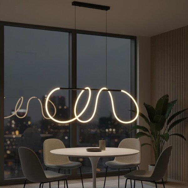 Lustră LED pe cablu FLEXI LED/45W/230V 4000K, negru
