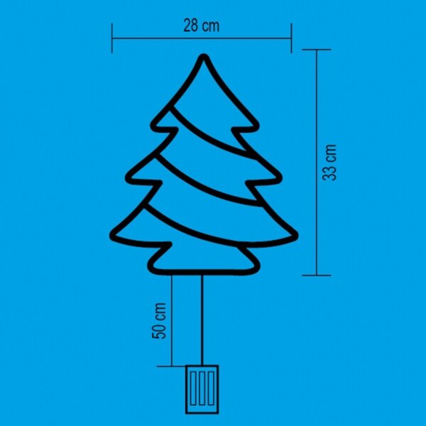 Decorațiune LED pentru fereastră 35xLED/3xAA alb cald