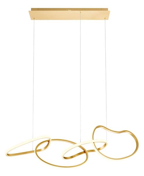 Redo 01-3389 - Lustră reglabilă pe cablu BIAS LED/90W/230V, aurie