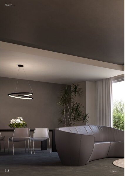 Redo 01-3378 - Lustră LED dimmabilă pe cablu STORM LED/60W/230V, neagră