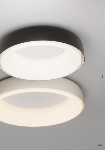 Redo 01-3722 - Plafonieră LED DIP, 30 W / 230 V, 48,6 cm, neagră