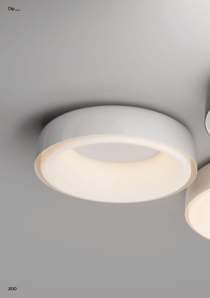 Redo 01-3940 - Plafonieră LED DIP, 30W, 230V, CRI 90, diam. 48,6 cm, alb