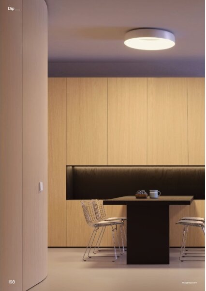 Redo 01-3940 - Plafonieră LED DIP, 30W, 230V, CRI 90, diam. 48,6 cm, alb