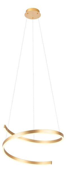Redo 01-4014 - Lustra LED dimabilă suspendată pe cablu SCROLL LED/38W/230V, auriu