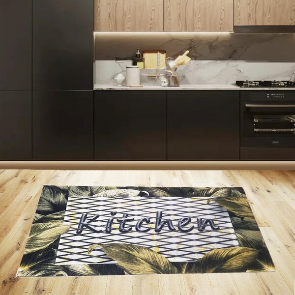 Covor bucatarie Green Leaves Kitchen 50x100cm 0005B