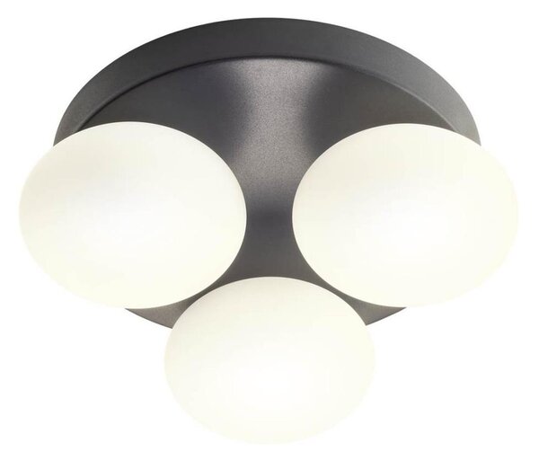 Redo 01-4308 - Plafonieră LED pentru baie OVUM 3xLED/5W/230V IP44 neagră