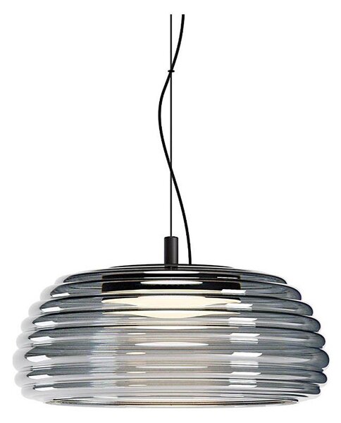 Redo 01-4543 - Lustră LED dimmabilă suspendată pe cablu ONDULA LED/16W/230V negru/fumuriu