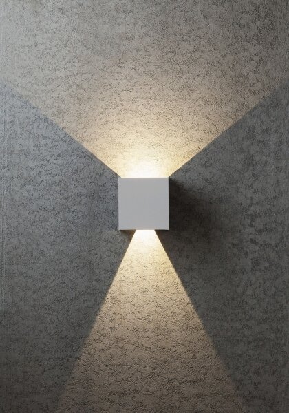 Redo 90294 - Aplică LED de exterior VARY 2xLED/10W/230V 3000K IP54 albă