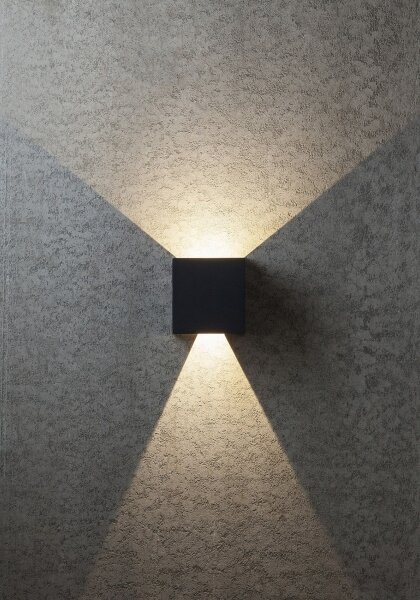 Redo 90296 - Aplică LED de exterior VARY, 2xLED/10W/230V, IP54, antracit
