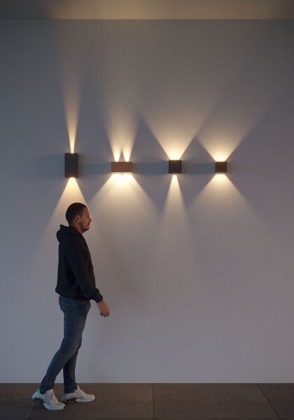 Redo 90304 - Aplica de perete pentru exterior VARY, 4xLED/5W/230V/3000K, IP54, maro