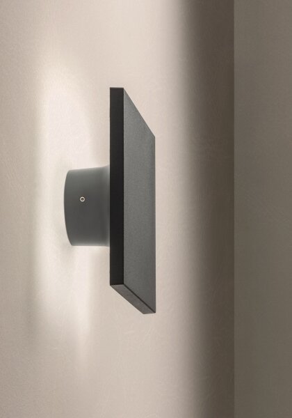 Redo 90371 - Aplică de perete pentru exterior AURA LED/8W/230V 3000K IP65 antracit