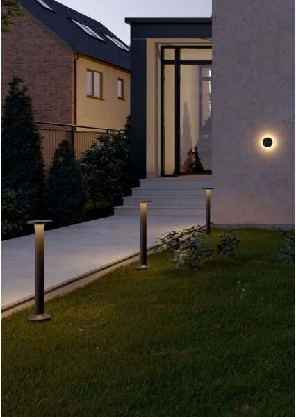 Redo 90374 - Lampă LED de exterior AURA, 8W, 230V, 3000K, 70 cm, IP65, antracit