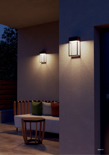 Redo 90603 - Aplică de perete LED STAND pentru exterior, 20 W, 230 V, IP65, antracit