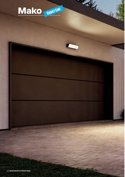 Redo 90678 - Aplica LED de exterior MAKO LED/65W/230V 3000K IP65 antracit