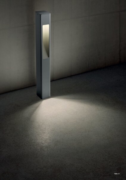 Redo 90672 - Lampă de exterior SOLO, 1 x GU10, 35 W, 230 V, 70 cm, IP65, antracit