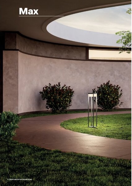 Redo 90676 - Lampă de exterior LED MAX, 15W, 230V, 2700K, 80 cm, IP65, antracit