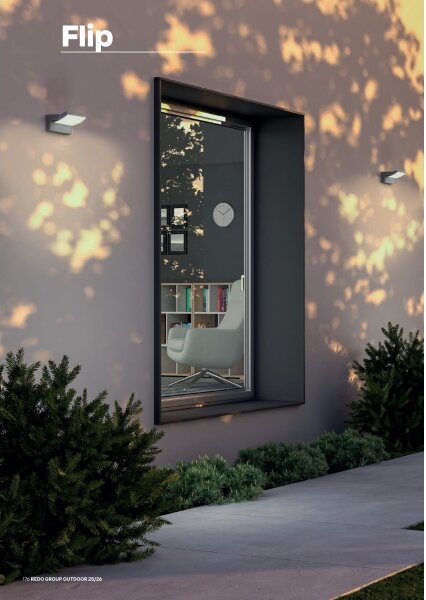 Redo 90715 - Aplică de perete FLIP, LED/40W/230V, IP54, antracit