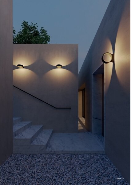 Redo 91062 - Aplică LED de perete pentru exterior ONIRO, 8W, 230V, IP65, antracit