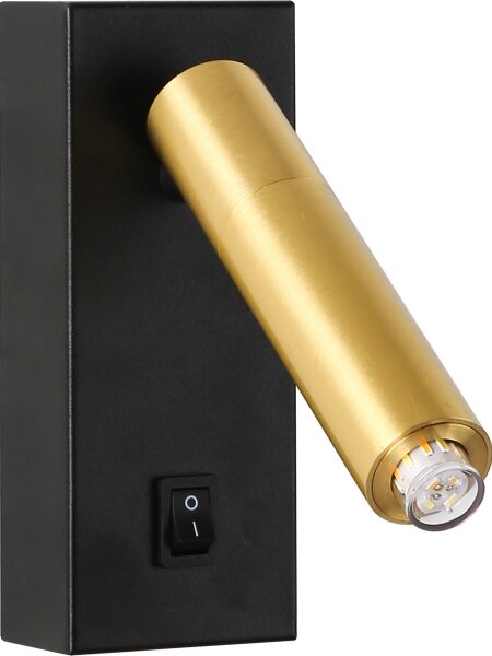 Spot LED de perete Brilagi MAYA 1xG9/7W/230V negru/auriu