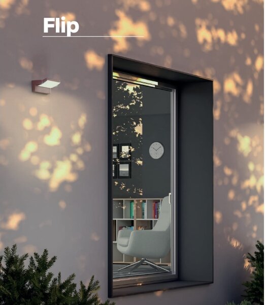 Redo 90716 - Aplică LED de exterior FLIP LED/40W/230V IP54 maro