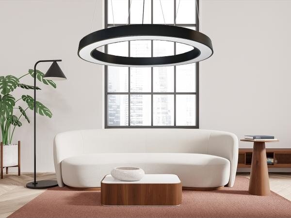 Lustră LED pe cablu LED/60W/230V 4000K d. 120 cm negru
