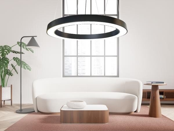 Lustră LED pe cablu LED/60W/230V 4000K d. 120 cm negru